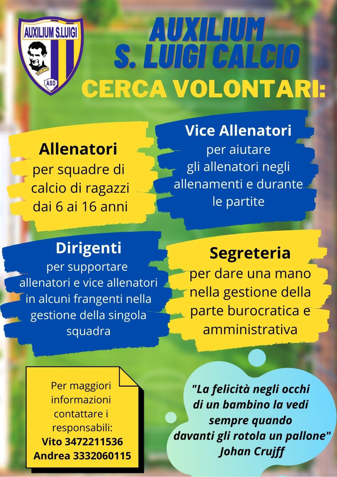 Volontariato Auxilium San Luigi Torino